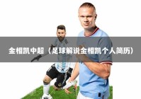 金相凯中超（足球解说金相凯个人简历）