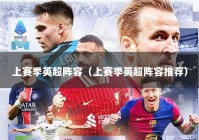 上赛季英超阵容（上赛季英超阵容推荐）